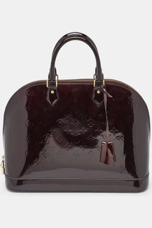LOUIS VUITTON Amarante Monogram Vernis Alma MM Bag