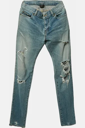 Saint Laurent Saint Laurent Ripped Denim Skinny Jeans M Waist 32"