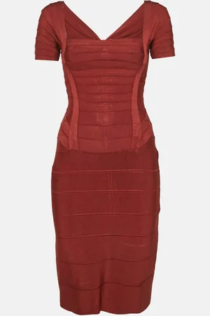 Hervé Léger Knit Bandage Mini Dress M