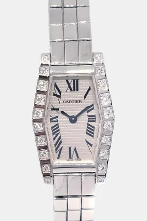 Cartier Diamond 18k Gold Lanieres 2560 Quartz Women