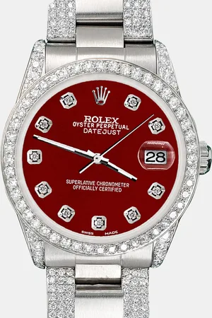 Rolex Custom Imperial 3.5ct Diamond Stainless Steel Datejust Automatic Women