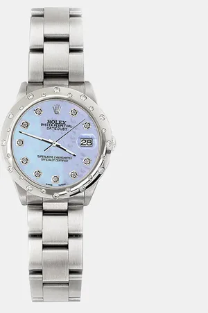 Rolex Custom MOP Diamond Stainless Steel Datejust 78240 Automatic Women
