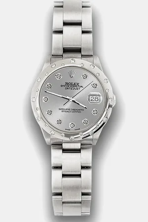 Rolex Custom Diamond Stainless Steel Datejust 78240 Automatic Women