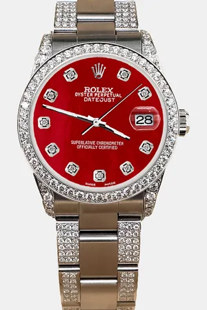 Rolex Custom MOP 3.5ct Diamond Stainless Steel Datejust Automatic Women