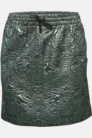 Zadig & Voltaire Blue Patterned Lurex Josa Bis Jac Deluxe Mini Skirt S