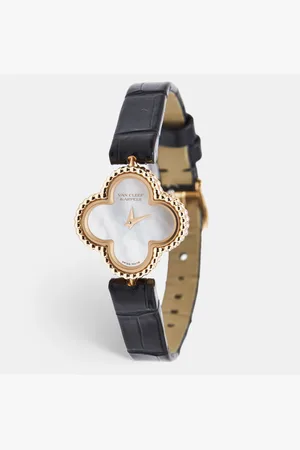 Van cleef Mother of Pearl 18k Rose Gold Alligator Sweet Alhambra VCARO8SF00 22.70 x 22.70 mm