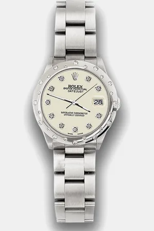 Rolex Custom Diamond Stainless Steel Datejust 78240 Automatic Women
