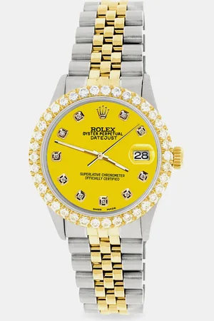Rolex Custom 3.05CT Diamond 18K Gold Stainless Steel Datejust Automatic Men