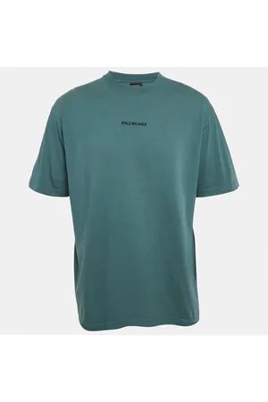 Balenciaga Logo Embroidered Jersey Oversized T-Shirt M