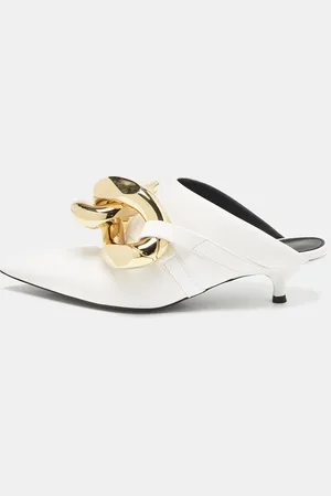 J.W.Anderson Leather Chain Heel Mules Size 36