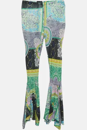 VERSACE Kids Printed Jersey Flared Leg Trousers 10 Yrs