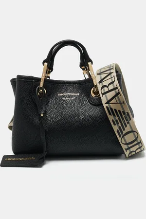 Emporio Armani Back Leather Mini MyEA Shopper Tote