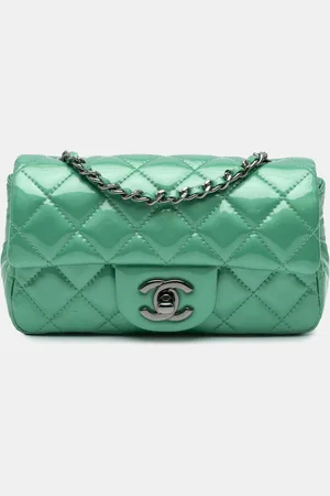 CHANEL Extra Mini Rectangular Classic Patent Single Flap Bag