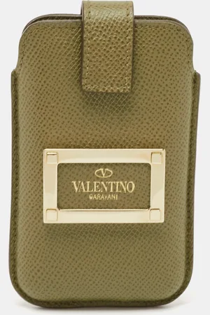 VALENTINO Grained Leather Phone Case