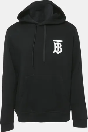 Burberry Logo Print Cotton Hooded Sweatshirt M