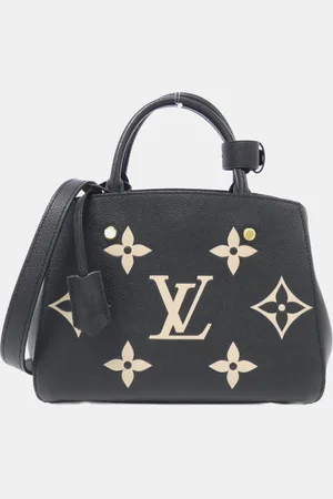 LOUIS VUITTON Bicolor Monogram Empreinte Leather Montaigne BB Top Handle Bag