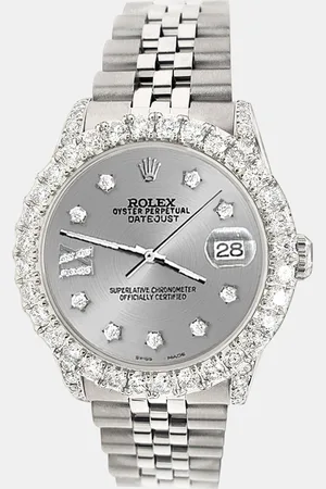 Rolex Custom 2.95ct Diamond Stainless Steel Datejust Automatic Women