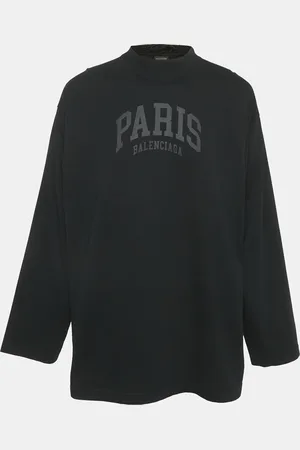 Balenciaga Unisex Logo Print Jersey Long Sleeve T-Shirt M