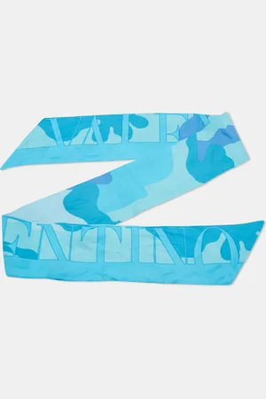 VALENTINO Camouflage Print Silk Bandeau