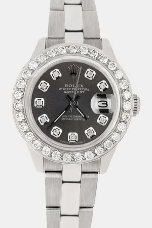 Rolex Custom 1.3CT Diamond Stainless Steel Datejust Automatic Women