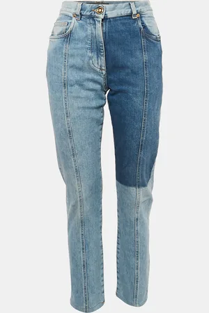 VERSACE Panelled Denim Skinny Jeans S Waist 26"
