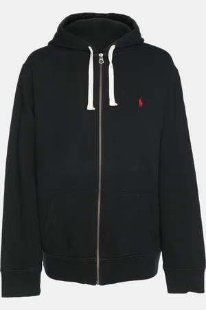 Ralph Lauren Dark Cotton Knit Zip Hoodie XXL