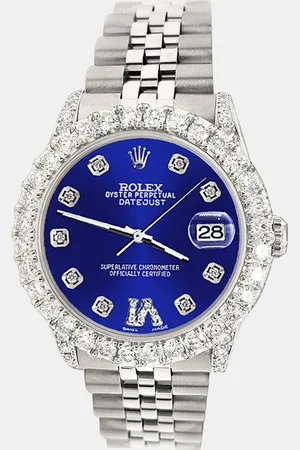 Rolex Custom 2.95ct Diamond Stainless Steel Datejust Automatic Women