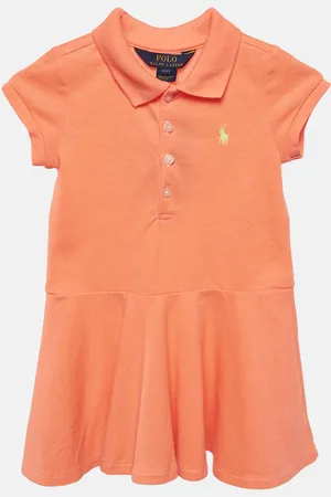 Ralph Lauren Kids Pique Flared Polo Dress 3 Yrs