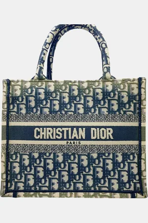 Dior Multicolor Canvas Small Book Tote Bag