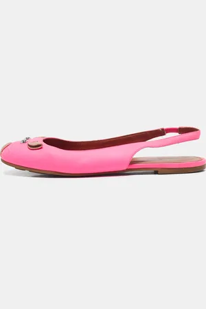 Marc Jacobs Leather Studded Mouse Slingback Flats Size 37