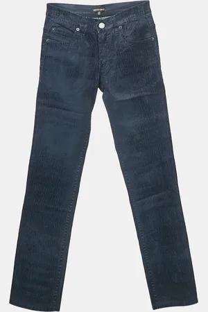Roberto Cavalli Kids Stripe Flock Print Denim Jeans 10 Yrs