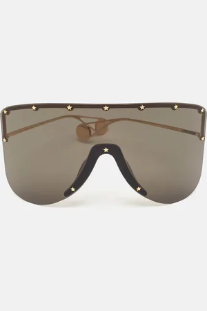 Gucci GG0541S Star Mark Shield Sunglasses
