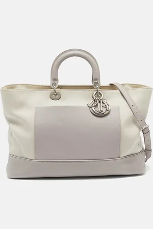 Dior /Beige Canvas and Leather Nappy Diaper Bag