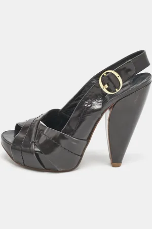 Marc Jacobs Patent Leather Slingback Sandals Size 37