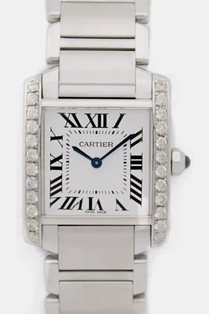 Cartier Customised Diamond Stainless Steel 2301 Quartz Women
