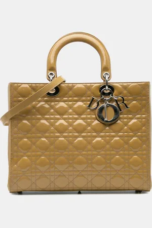 Dior Large Patent Cannage Lady Bag