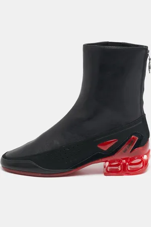 RAF SIMONS Leather Cycloid Ankle Boots Size 41