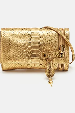 Tom Ford Python Alix Zip and Padlock Crossbody Bag