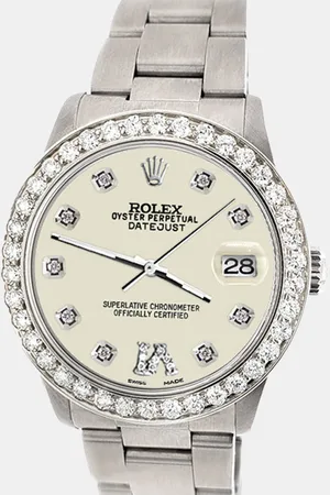 Rolex Custom 1.62ct Diamond Stainless Steel Datejust Automatic Women