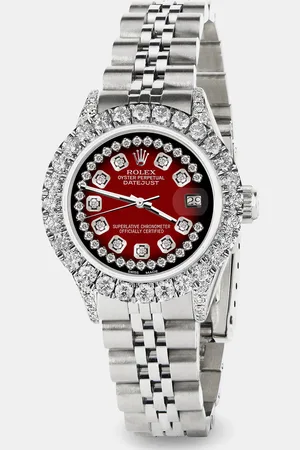 Rolex Custom Vignette 2.35CT Diamond Stainless Steel Datejust Automatic Women