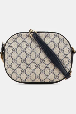Gucci Blue GG Supreme Canvas Chain Crossbody Bag