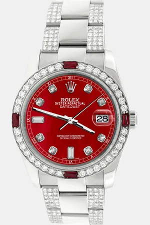 Rolex Custom MOP 4.5CT Diamond Stainless Steel Datejust 116200 Automatic Men