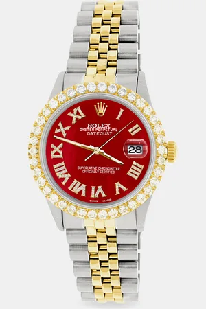 Rolex Custom MOP 3.10CT Diamond 18K Yellow Gold Stainless Steel Datejust Automatic Men
