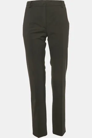 VALENTINO Wool Straight Leg Trousers M