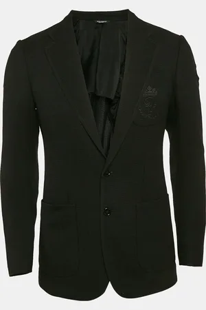 Dolce & Gabbana Textured Wool Single Breasted Blazer XS