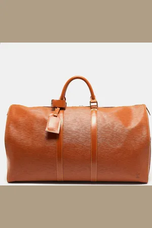 LOUIS VUITTON Cipango Gold Epi Leather Keepall 55 Bag