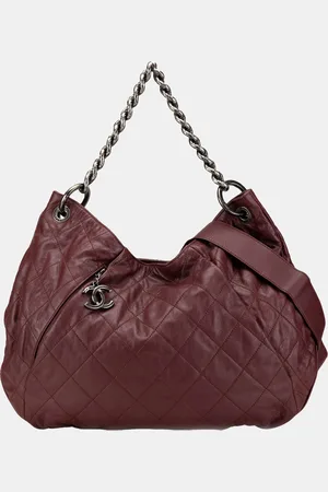 CHANEL Quilted Calfskin Coco Pleats Hobo Bag