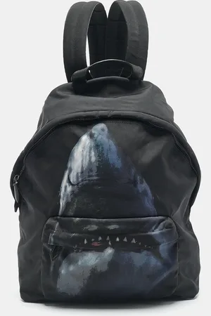 Givenchy Leather and Nylon Shark Print Backpack