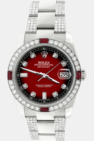 Rolex Custom Vignette 4.5CT Diamond Stainless Steel Datejust 116200 Automatic Men