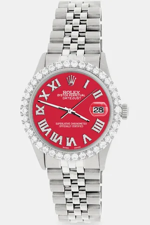 Rolex Custom Scarlet 3.3CT Diamond Stainless Steel Datejust Automatic Men
